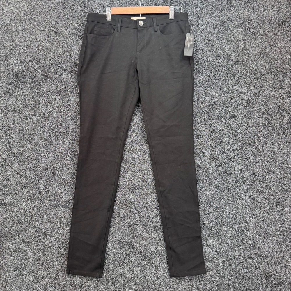 Banana Republic Sloan Fit Pants Womens 4 Long Black Low Rise Stretch Trousers